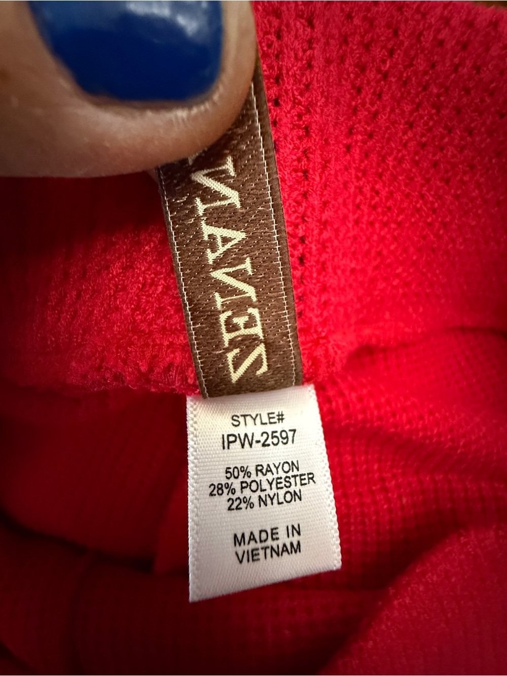 Zenana Outfitters Red Ribbed Knit Wide-Leg Pants Set - Picture 9 of 9